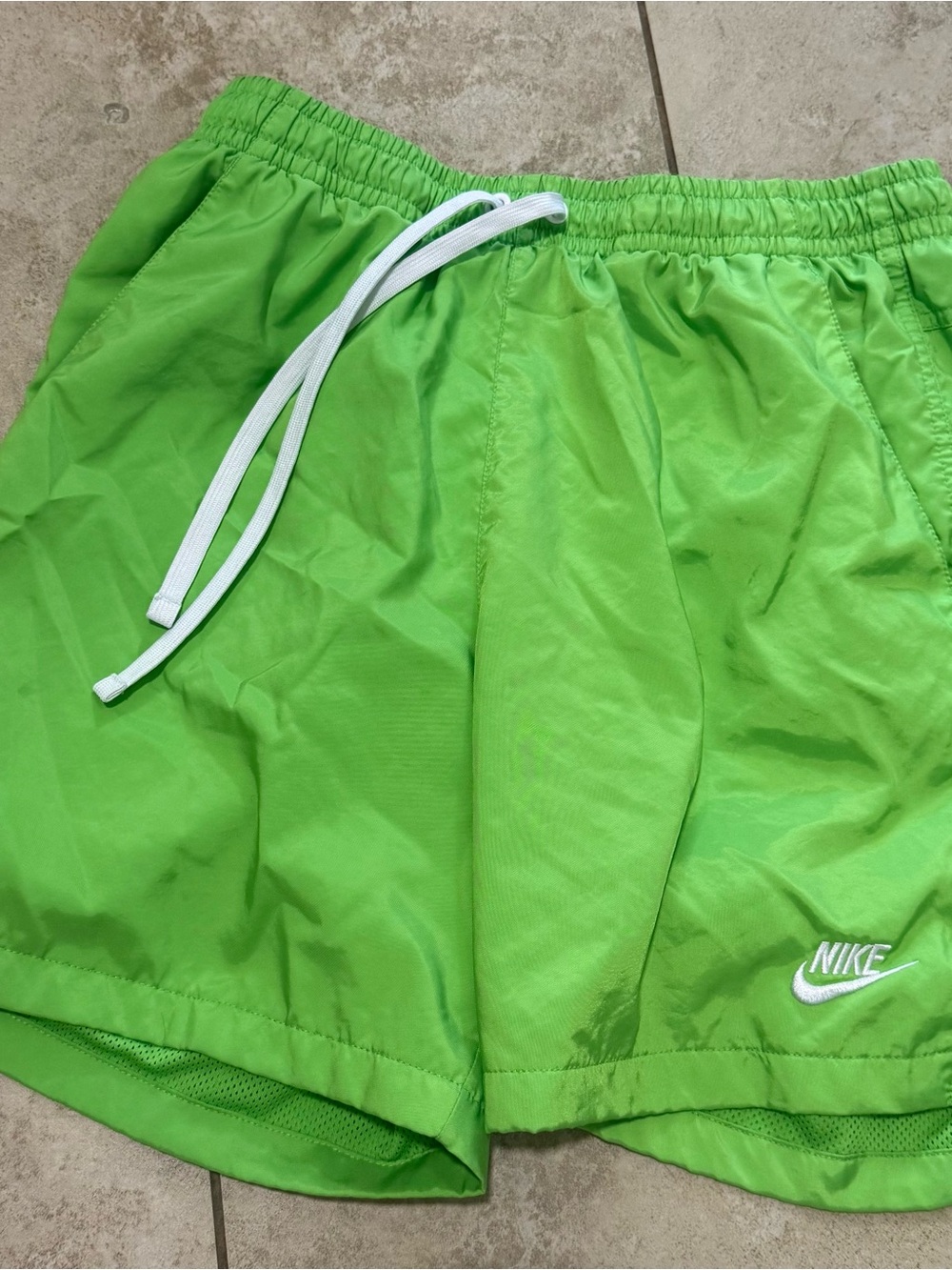 Nike Bright Lime Green mens Athletic Shorts
